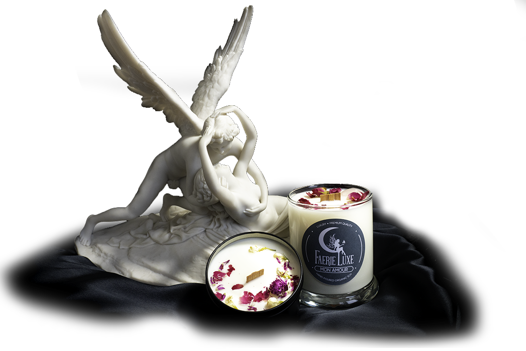 psyche over candle