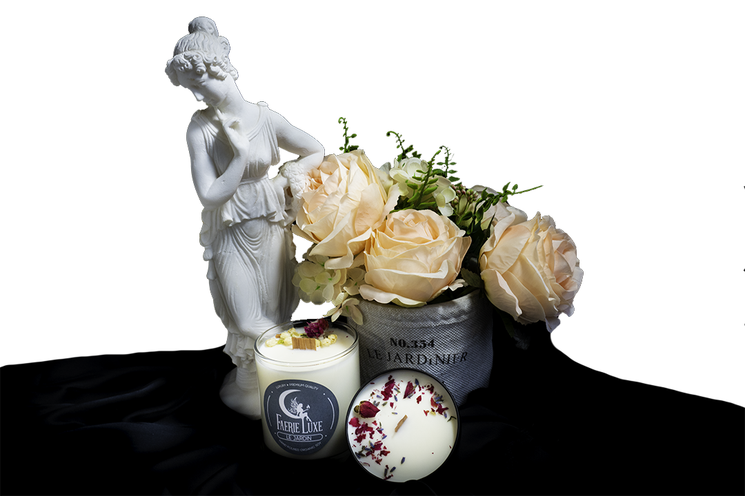 Candles with Statue