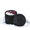 Rose Gold Peonies BlackLuxe Open WhiteBG